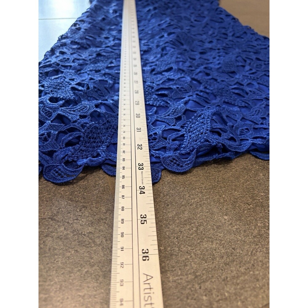 Alice+Olivia XS/2 Clover Lace Backless Dress Bodycon Silk Cocktail Formal Sexy - Picture 7 of 16